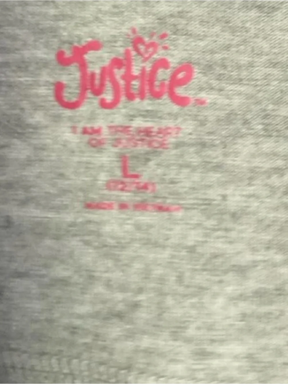 Justice Gray 'Los Angeles' V-Neck Graphic Tee with Teal Trim